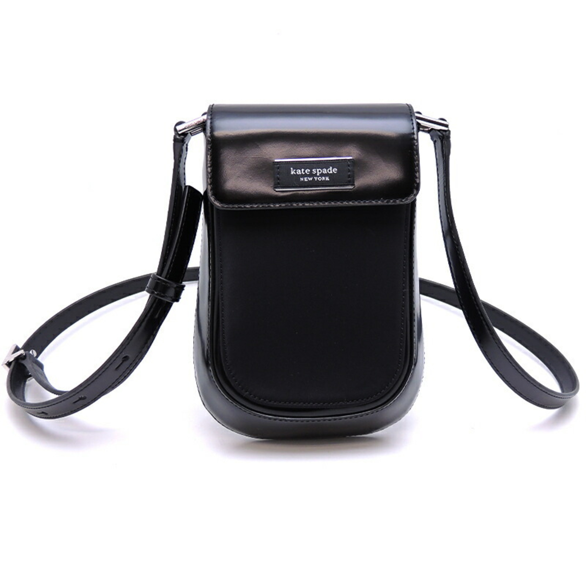 Kate Spade Sam Icon North South Flap Bag Women's Shoulder Leather Black